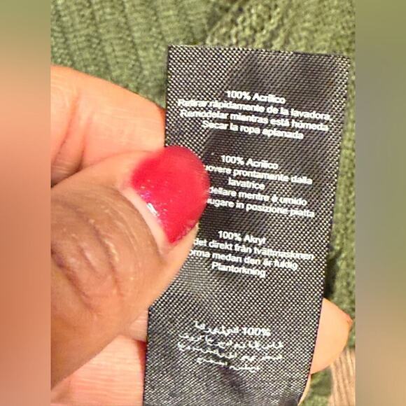 PrettyLittleThing Plus Sweater Size Khaki Cropped Knit XXL NWT - Picture 10 of 10